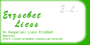 erzsebet liess business card
