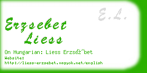 erzsebet liess business card